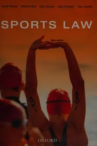 Capa de Sports Law