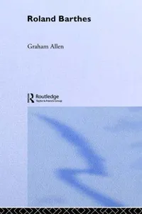 Cover of Roland Barthes