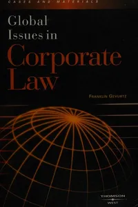 Global issues in corporate law