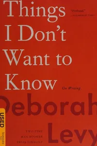 Things I don't want to know