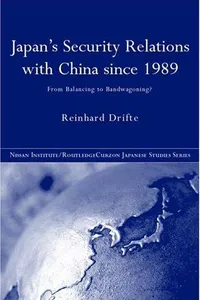 Japan's security relations with China since 1989