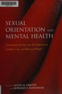 Sexual orientation and mental health