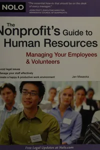 The nonprofit's guide to human resources