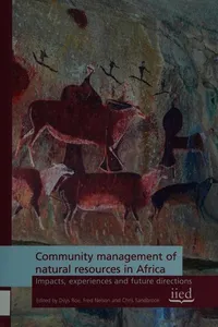 Community management of natural resources in Africa