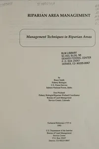 Management techniques in riparian areas