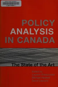 Policy analysis in Canada