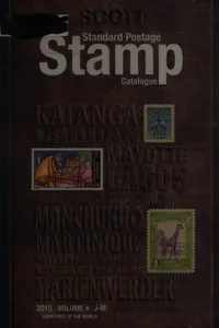 Scott 2015 standard postage stamp catalogue