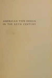 American type design in the twentieth century