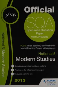 Capa de National 5 modern studies