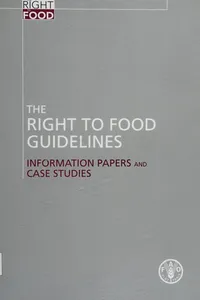 Cover of The right to food guidelines