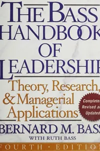 The Bass handbook of leadership