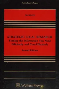 Strategic legal research
