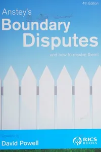 Anstey's boundary disputes and how to resolve them!