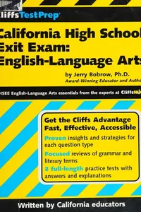 CliffsTestPrep California High School Exit Exam-English language arts
