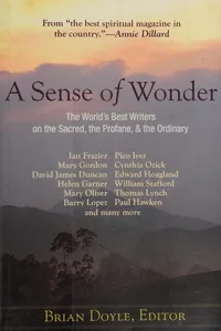 A sense of wonder