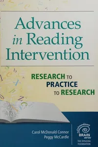 Advances in reading intervention