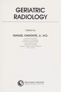 Geriatric radiology