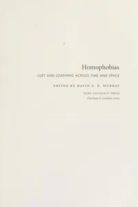 Homophobias