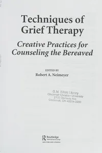 Techniques of grief therapy