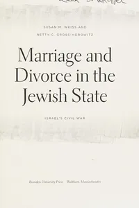 Marriage and divorce in the Jewish state