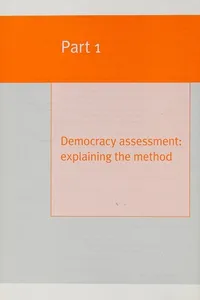 Assessing the quality of democracy