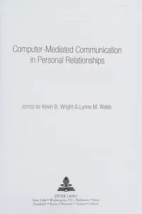 Computer-mediated communication in personal relationships