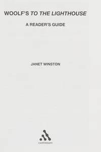 Woolf's To the lighthouse