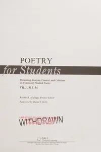 Poetry for students