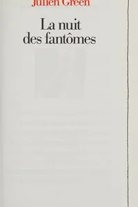 La Nuit des fantômes