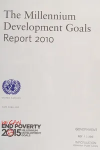 Millennium development goals report