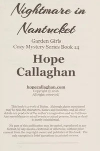 Nightmare in Nantucket