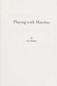 Capa de Playing with matches