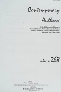 Capa de Contemporary authors