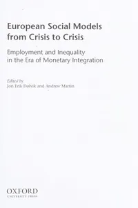 European social models from crisis to crisis