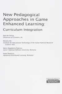 New pedagogical approaches in game enhanced learning