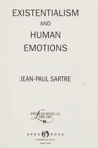 Existentialism and human emotions