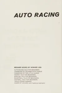 Auto racing talk for beginners