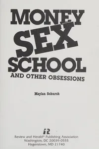 Capa de Money, sex, school, and other obsessions