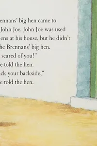 John Joe and the big hen