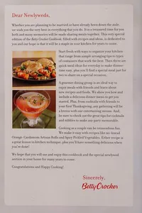 Betty Crocker cookbook, newlywed edition