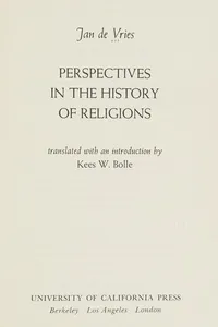 Perspectives in the history of religions