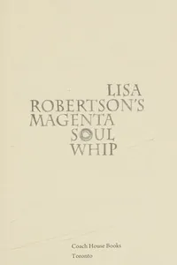 Lisa Robertson's Magenta soul whip