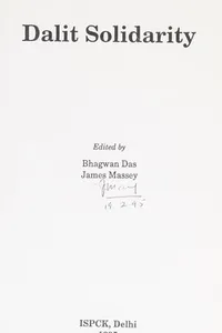 Dalit solidarity