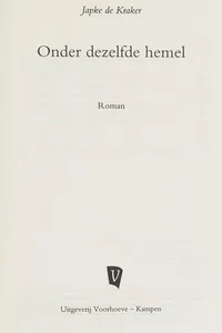 Onder dezelfde hemel