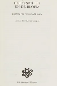 Cover of Het onkruid en de bloem by Remco Campert
