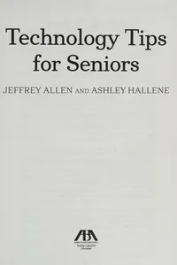 Technology tips for seniors