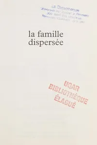 La famille dispersée