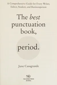 The best punctuation book, period