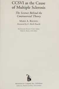 CCSVI as the cause of multiple sclerosis