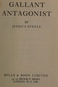 Cover of Gallant antagonist by Jessica Steele